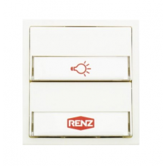RENZ Tastenmodul mit 1 Licht- und 1 Klingeltaster - 97-9-85274