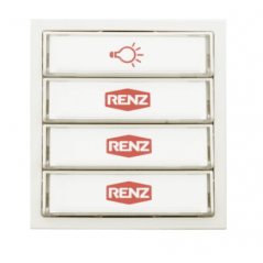 RENZ Tastenmodul mit 1 Licht- und 3 Klingeltastern - 97-9-85276