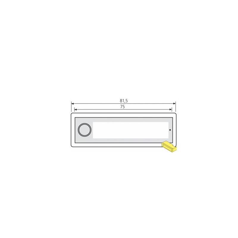 RENZ Kunststoff-RSA2-kompakt Klingeltaster - 97-9-85321