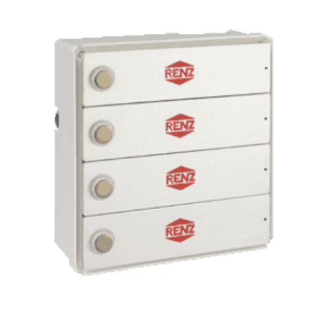 RENZ RSA2-kompakt-Block, 4 Klingeltaster