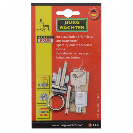Burg Wächter Hebelzylinder BK 92K inkl. 2 Schlüssel