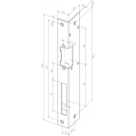 effeff Winkelschließblech 06240-04 /05  DIN R/L