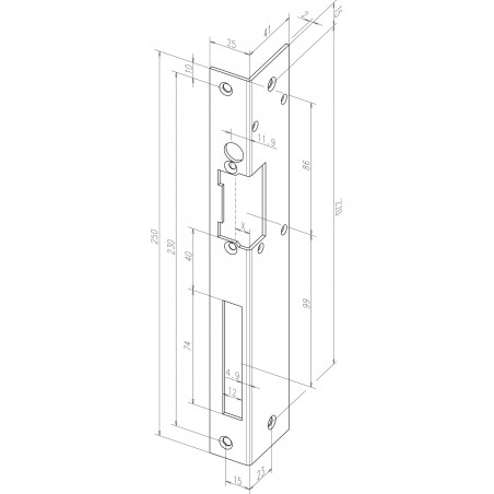 effeff Winkelschließblech 06340-0 DIN R/L