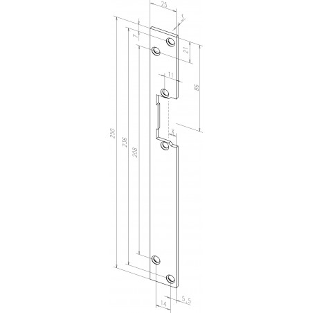 effeff Flachschließblech 01140-01 DIN UNI