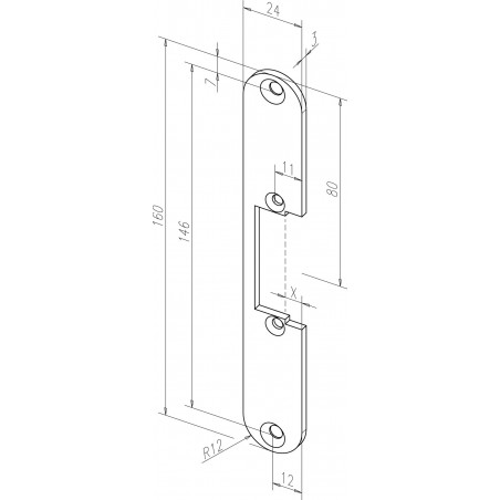 effeff Flachschließblech 00240-01 DIN UNI