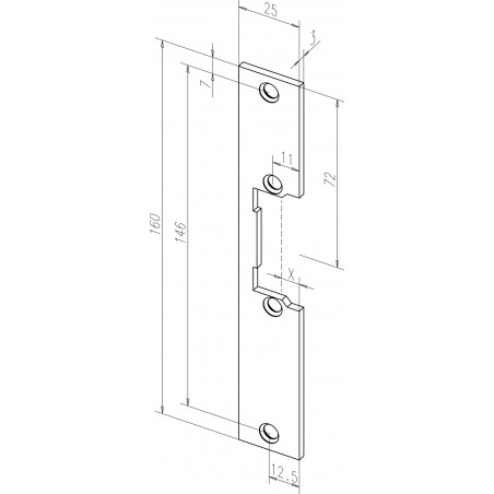 effeff Flachschließblech 12035-01 DIN UNI