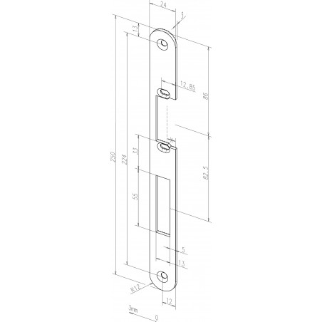 effeff Flachschließblech 37040-04/05 Fix®-Rillen DIN R/L