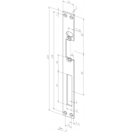 effeff Flachschließblech 05035-04/05 Fix®-Rillen DIN R/L