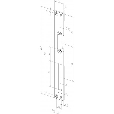 effeff Flachschließblech 05135-04/5 Fix®-Rillen DIN R/L