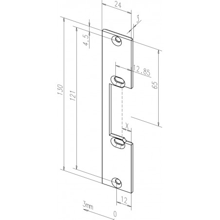 effeff Flachschließblech 15102-04/05 Fix®-Rillen DIN UNI