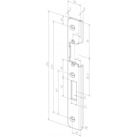 effeff Winkelschließblech 52535-04 /05 ProFix® 1