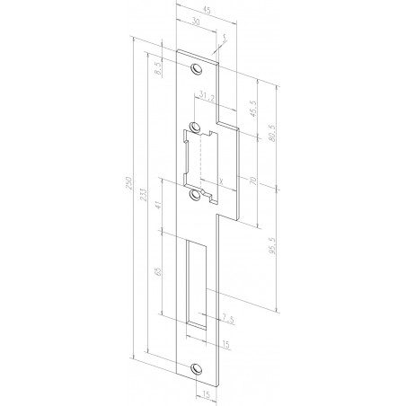 effeff Flachschließbleche ProFix® 1, eckig - Edelstahl 52335-0 DIN Uni
