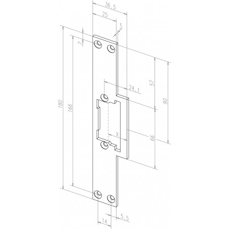 effeff KL Flachschließbleche ProFix® 1, kurz- Edelstahl 52435- DIN Uni