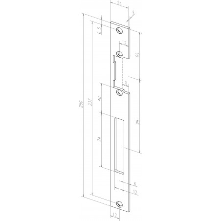 effeff KL Flachschließbleche ProFix® 2, kurz- Edelstahl 69035-0- DIN Uni
