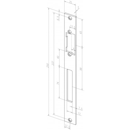 effeff KL Flachschließbleche ProFix® 2, kurz- Edelstahl 69135-01 DIN Uni