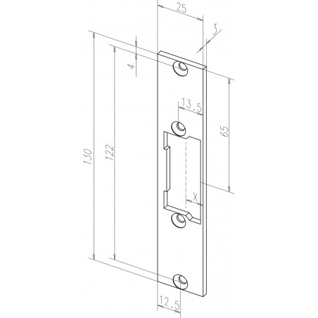 effeff KL Flachschließbleche ProFix® 2, kurz- Edelstahl 68835-0 DIN Uni