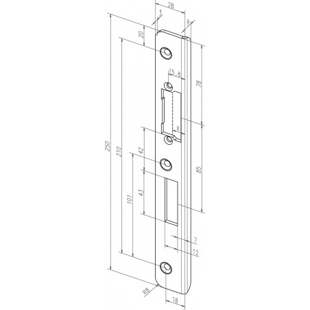 effeff Winkelschließblech 45B35-04 /05 ProFix® 2