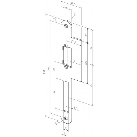 effeff Lappenschließbleche ProFix® 2 Edelstahl 52A35-0 DIN Uni