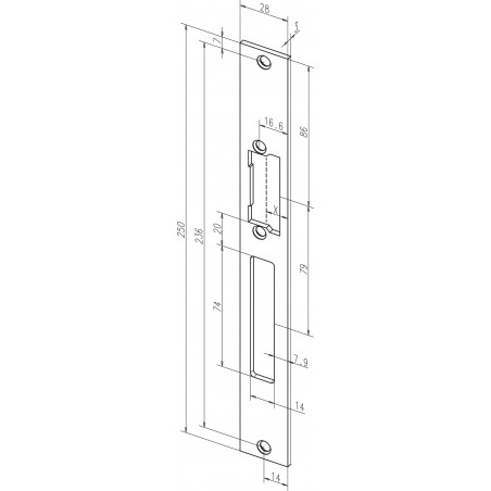 effeff Flachschließblech 62B35-01 ProFix® 2 DIN UNI