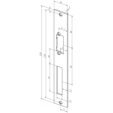 effeff Flachschließbleche ProFix® 2 - 94A35-0 Edelstahl DIN Uni