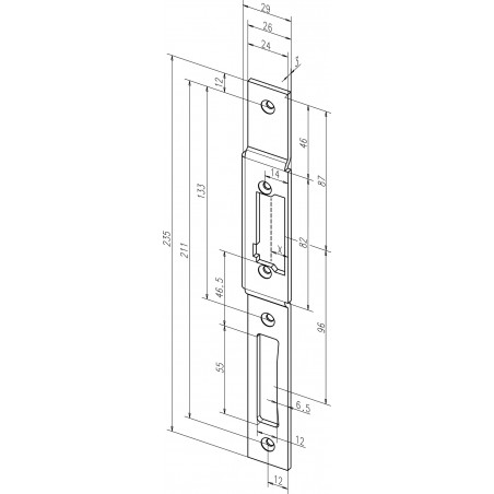 effeff Flachschließblech 26B35-04 /05 ProFix® 2 DIN R/L