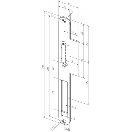 effeff Lappenschließblech ProFix® 2 Edelstahl 59B35-01 DIN Uni