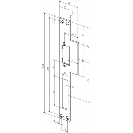 effeff Lappenschließblech ProFix® 2 Edelstahl 14C35-0 DIN Uni
