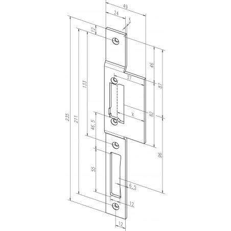 effeff Lappenschließblech ProFix® 2 Edelstahl 46B35-04 /05 DIN Uni
