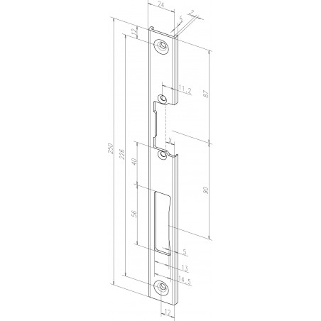 effeff Lappenschließblech ProFix® 2 Edelstahl 39135-0 DIN Uni