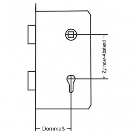 BKS Rohrrahmenschloss 1-Flg. B 1314 0093