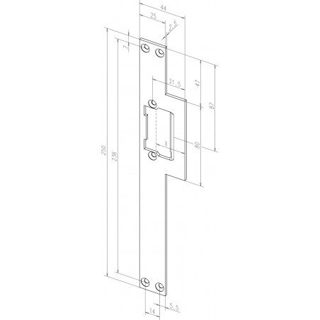 effeff Flachschließbleche mit Fallenführung wählbar dukatengold 16801-04 /05 DIN R/L