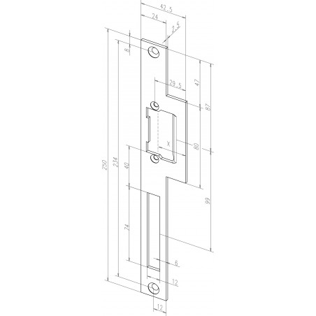 effeff Flachschließblech 31035-04 /05 DIN R/L
