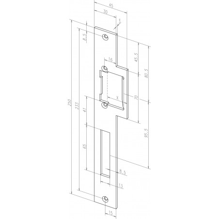 effeff Flachschließbleche 40540-04 /05 DIN R/L