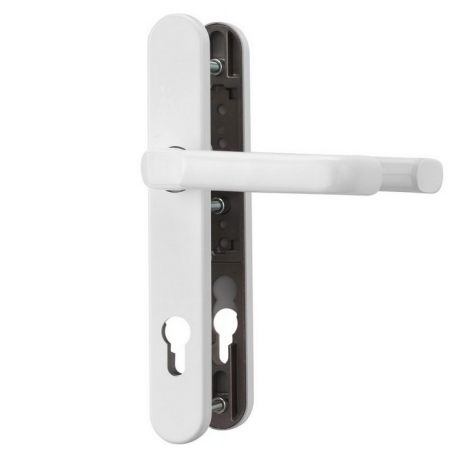 ABUS SRG92 Schmalrahmenbeschlag weiss Drücker/Drücker Hauseingangstüren