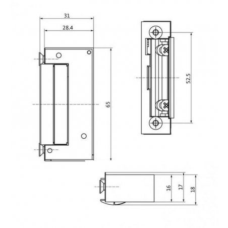 BKS Elektro Türöffner ET8 A  6-35804-01 ohne mechanische Entriegelung