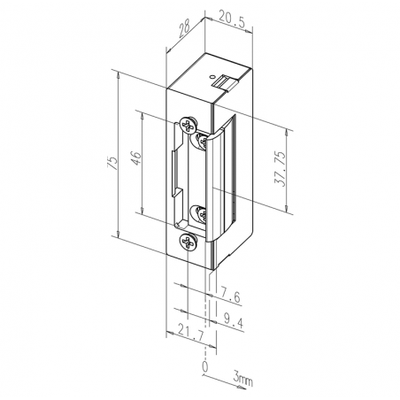 effeff Elektro Türöffner 17EY