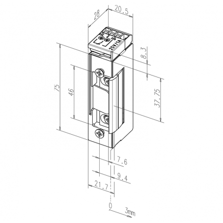 effeff Elektro Türöffner 17RR