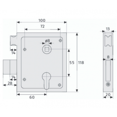 ABUS Aufschraubschloss ASS SF BB
