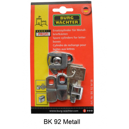 Ersatzzylinder Burg-Wächter Briefkästen 92